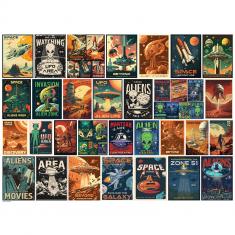 Puzzle 1000 piezas: Collage Invasión Alienígena