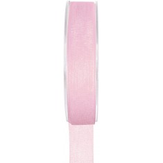 Ruban En Organdi - Rose 25 mm