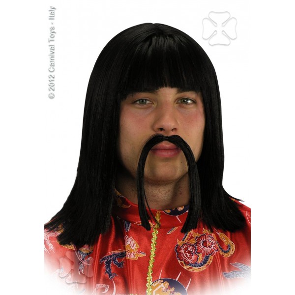 Perruque et moustache chinois - 02362