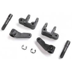 Losi Spindle, Caster Block, Front Axle Set : Mini JRX2