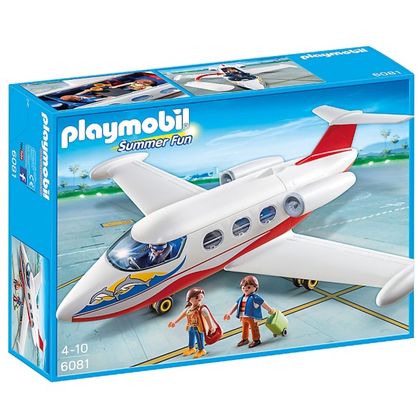 Playmobil 6081 : Avion avec pilote et touristes - Playmobil-6081