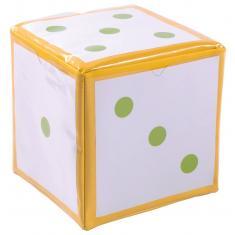 Würfel mit Taschen gelb
