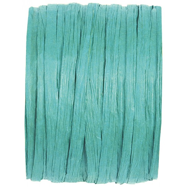 Bobine de Papier Raphia Turquoise - 2637-38