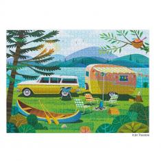 Puzzle 1000 pièces : Joyeux campeur