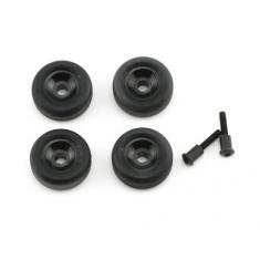 Jantes (4) + Axes (2) De Wheelie Bar Pour Maxx