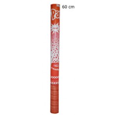 Cañón de confeti rojo - modelo grande