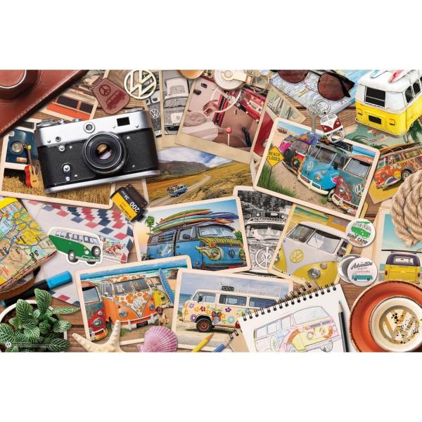 Puzzle 550 pièces : VW - Road Trips (boîte en étain) - EuroG-8551-5576
