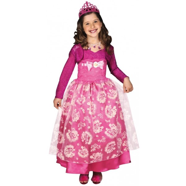 Costume Princesse Barbie™ Rose - parent-16200