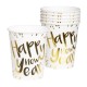 Miniature Happy New Year cups x6