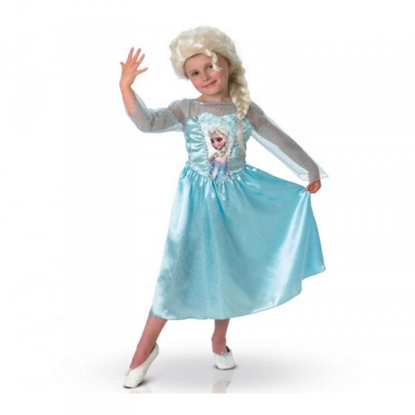 Déguisement La Reine des Neiges (Frozen) : Elsa avec Perruque - Rubies-154984Parent
