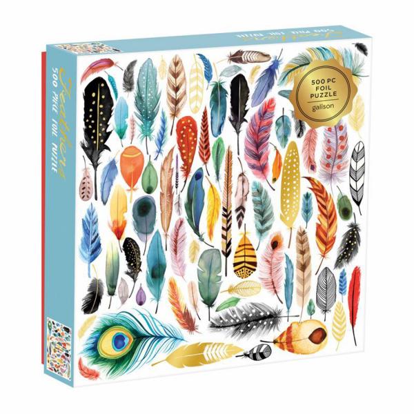 Puzzle 500 pièces : Plumes festives - Galison-385573