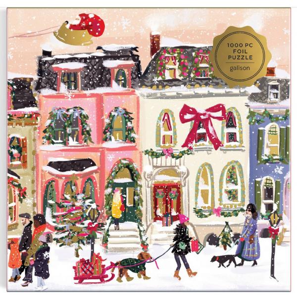 Puzzle 1000 pièces : Chutes de neige sur Main Street - Galison-385610