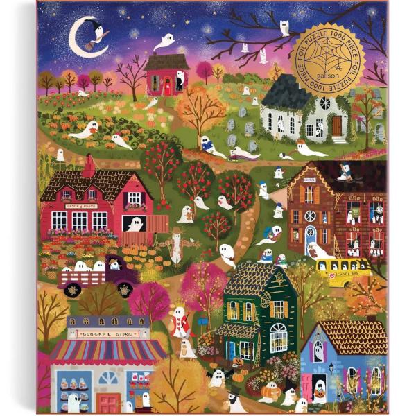 Puzzle 1000 pièces : Village effrayant - Galison-386075
