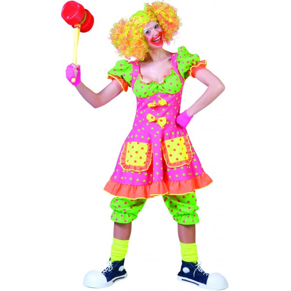 Deguisement Carnaval : Costume Clown Néon - parent-12466