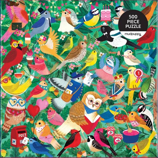 Puzzle 500 pièces : Observation des oiseaux - Galison-385269