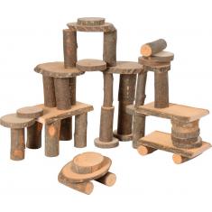 Natural wood set