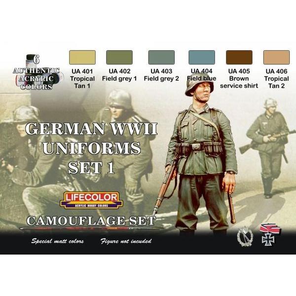 German military uniforms WWII set n.1 - Lifecolor - CS04