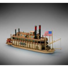Schiffsmodell aus Holz: Mississippi