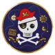 Miniature 8 Assiettes papier rondes - Carte de Pirates - 22,8 cm