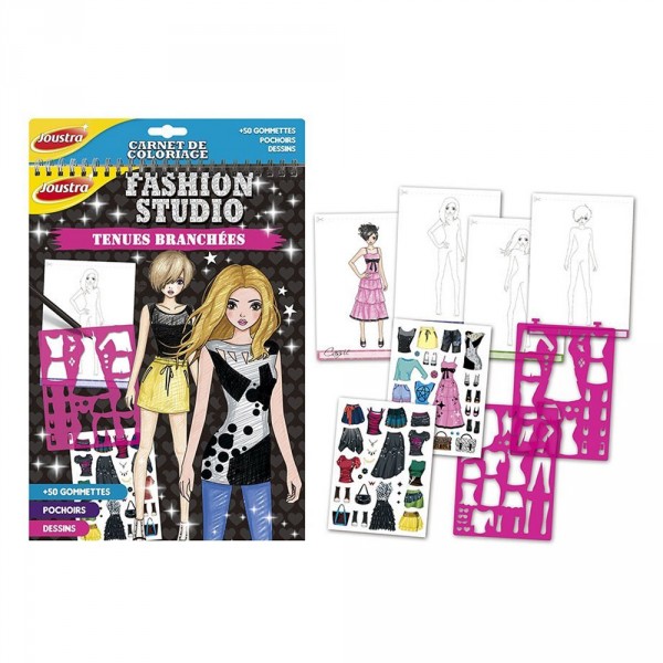 Carnet de coloriage Fashion Studio : Tenues branchées - Heller-Joustra-41616