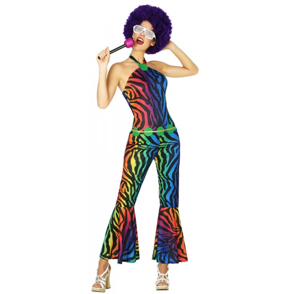 Disco Jumpsuit - Funky Rainbow - Women - 38614-parent