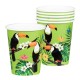 Miniature Paper Cups - Toucan x 6
