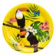 Miniature Paper Plates - Toucan x 6