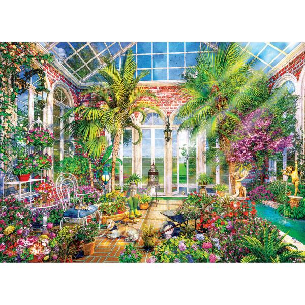 Puzzle 1000 pièces : Jardin de verre Conservatoire d'été - EuroG-6000-5870