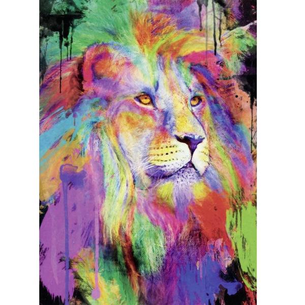 Puzzle de 1000 piezas: Colección de arte fotográfico - Majestic Lion - Nathan-87607