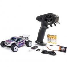 1/28 Micro-T 2S 2WD RTR Stadium Truck -Argent