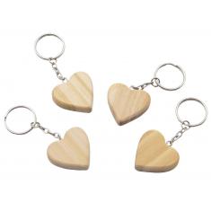 Hearts key ring set of 12