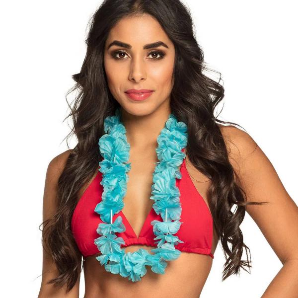 Collier Hawaïen - Turquoise - 52349
