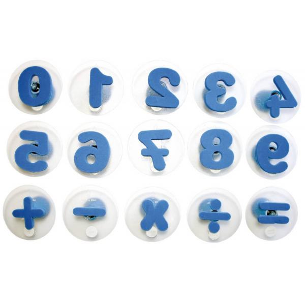 Tampon géant, chiffres, set de 15 bleu - Eduplay-220005