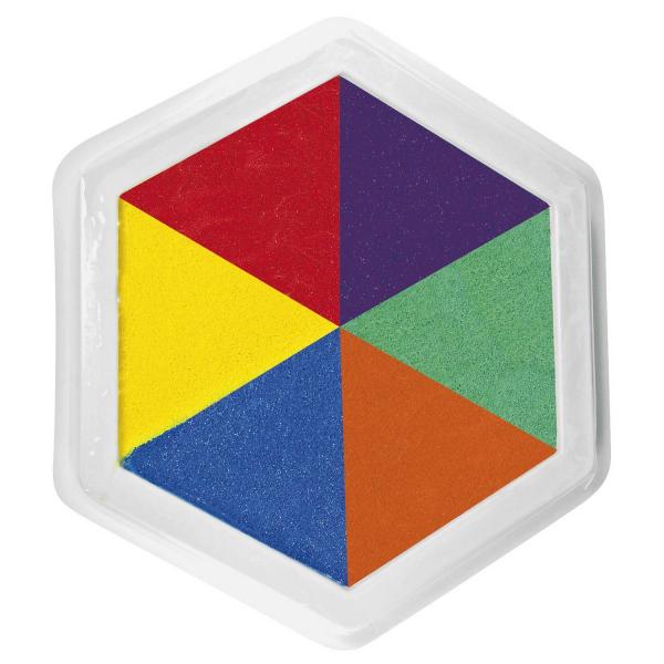 Almohadilla de tinta gigante, multicolor, 6 colores - Eduplay-220007