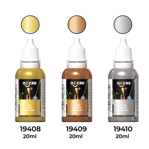 Pack peintures métalliques  - Occre-90550