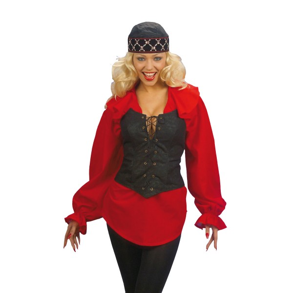 Corset Imitation Daim Noir - 3040CN