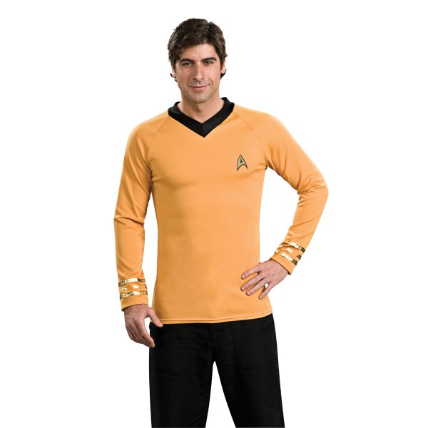 Tee-Shirt  Capitaine Kirk Star Trek Clasique Jaune - parent-1571