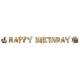 Miniature Banner de Letras de Papel - Mapa Piratas - 180 x 15 cm