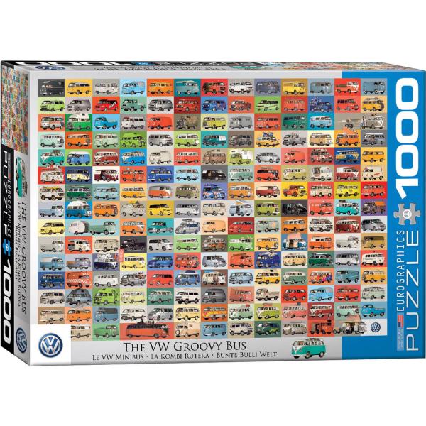 Puzzle 1000 pieces : L'autobus VW Groovy - EuroG-6000-0783