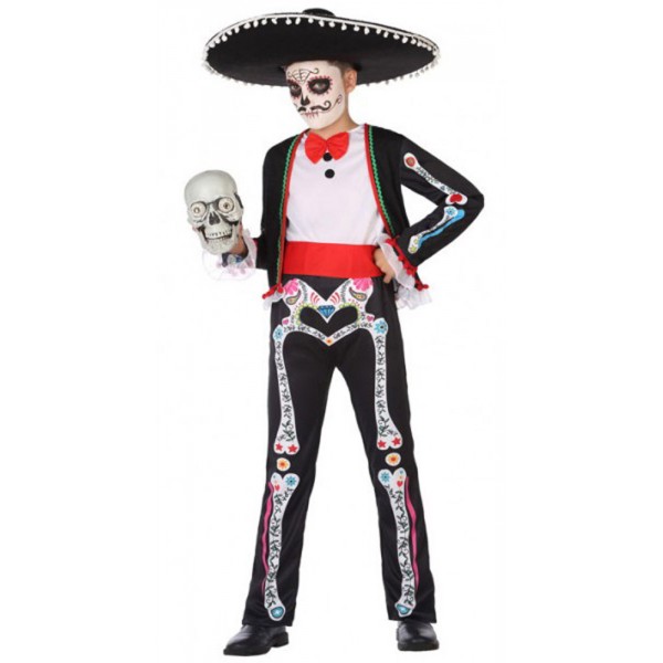 Skeleton Costume - Dia De Los Muertos - Boy - 55631-parent