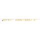 Miniature Banderole en carton 2.5m - Joyeux Anniversaire Or