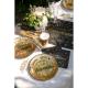 Miniature Assiettes en carton x 10 - Anniversaire étincelant Or