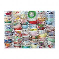 Puzzle 1000 pièces : Tasses à Thé