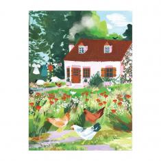 Puzzle 1000 pièces : Fleurs sauvages du cottage
