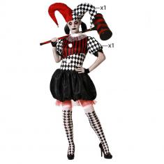 Harlequin Costume: Black and White - Women