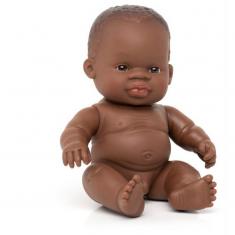 ML Muñeca : MUÑECO NIÑO AFRICANO de 21 cm