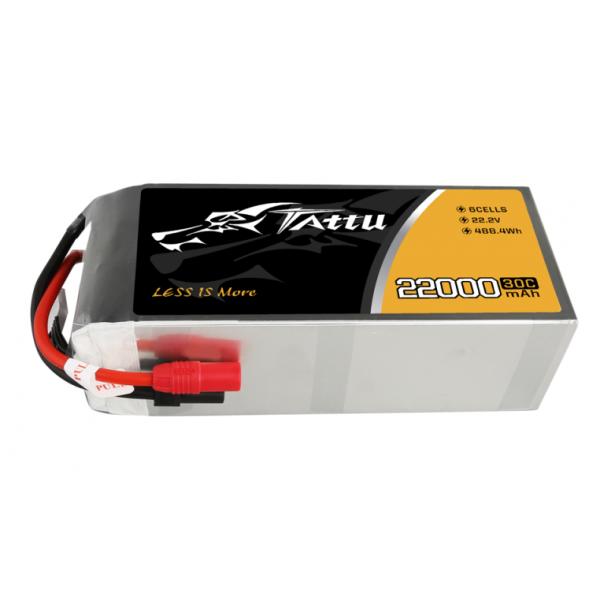 Accu Lipo Tattu 22000mAh 22.2V 30C 6S1P prises AS150+XT150 - TA-30C-22000-6S1P-AS150