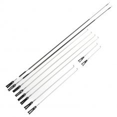 Set tige de poussée/fils volants : biplan 4 sites 3D FF (Flat Foamy) 800 mm