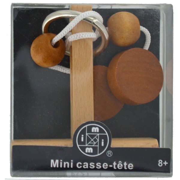 Mini Casse-Tête bois, métal et corde n°2 - LGRI-MIT6703-2