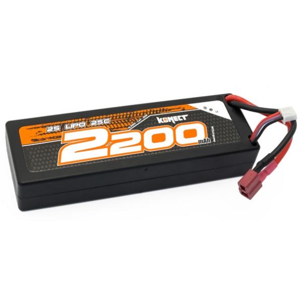 Lipo Hardcase 2S 7.4V 2200mAh 25C - KN-LP2S2200